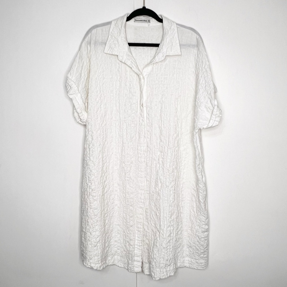 Abercrombie & Fitch Crinkle Button Up Dress - image 2